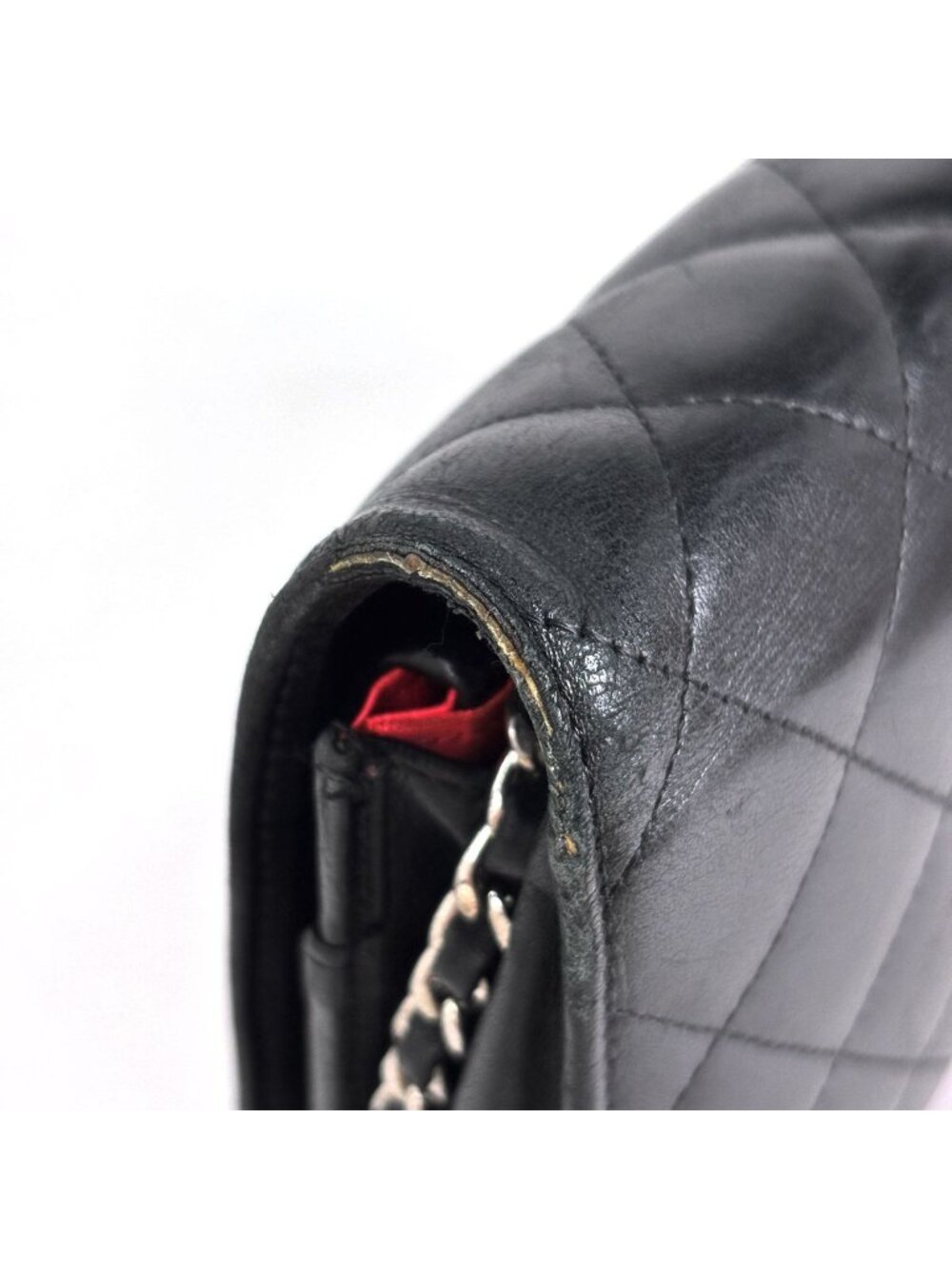 Chanel Shoulder Bag Cambon Line CC Logo Leather Black - Picture 6 of 13